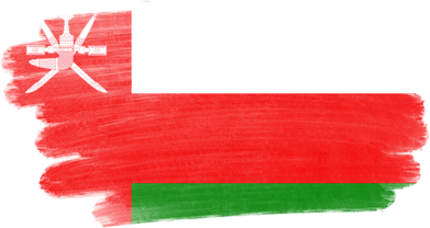 Oman Flag Brushstroke